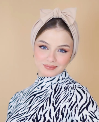 Turban à ruban mousseline